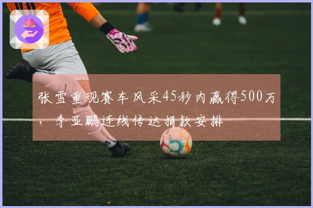 张雪重现赛车风采45秒内赢得500万，李亚鹏连线传达捐款安排